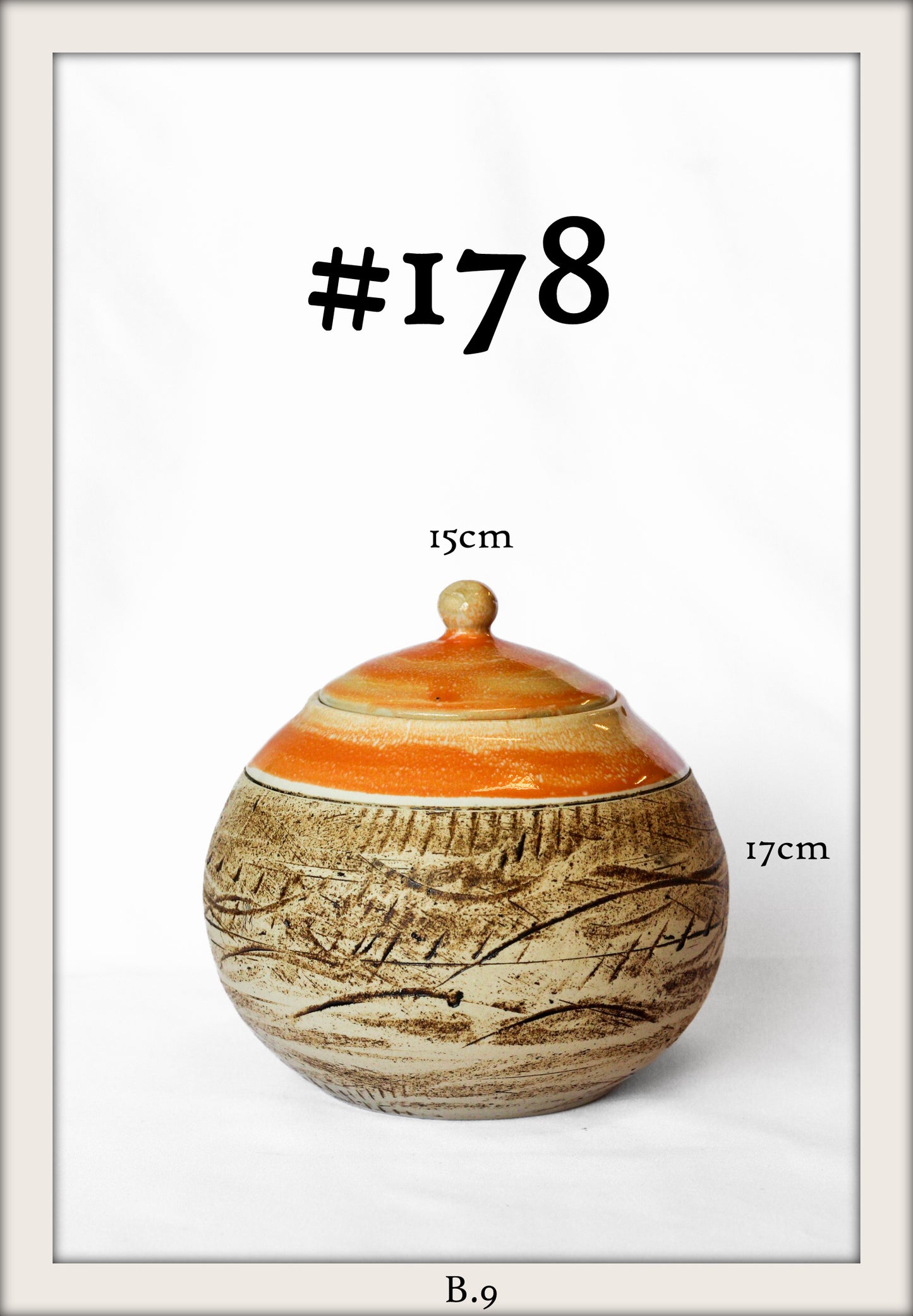 Lidded jar - landscape