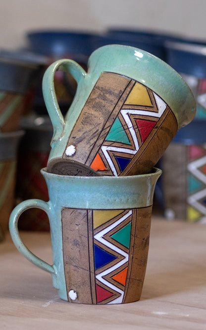 Coffee Mug - Lilly green ( Afro )