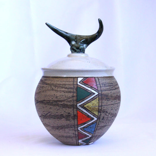 Afro Globular Jar