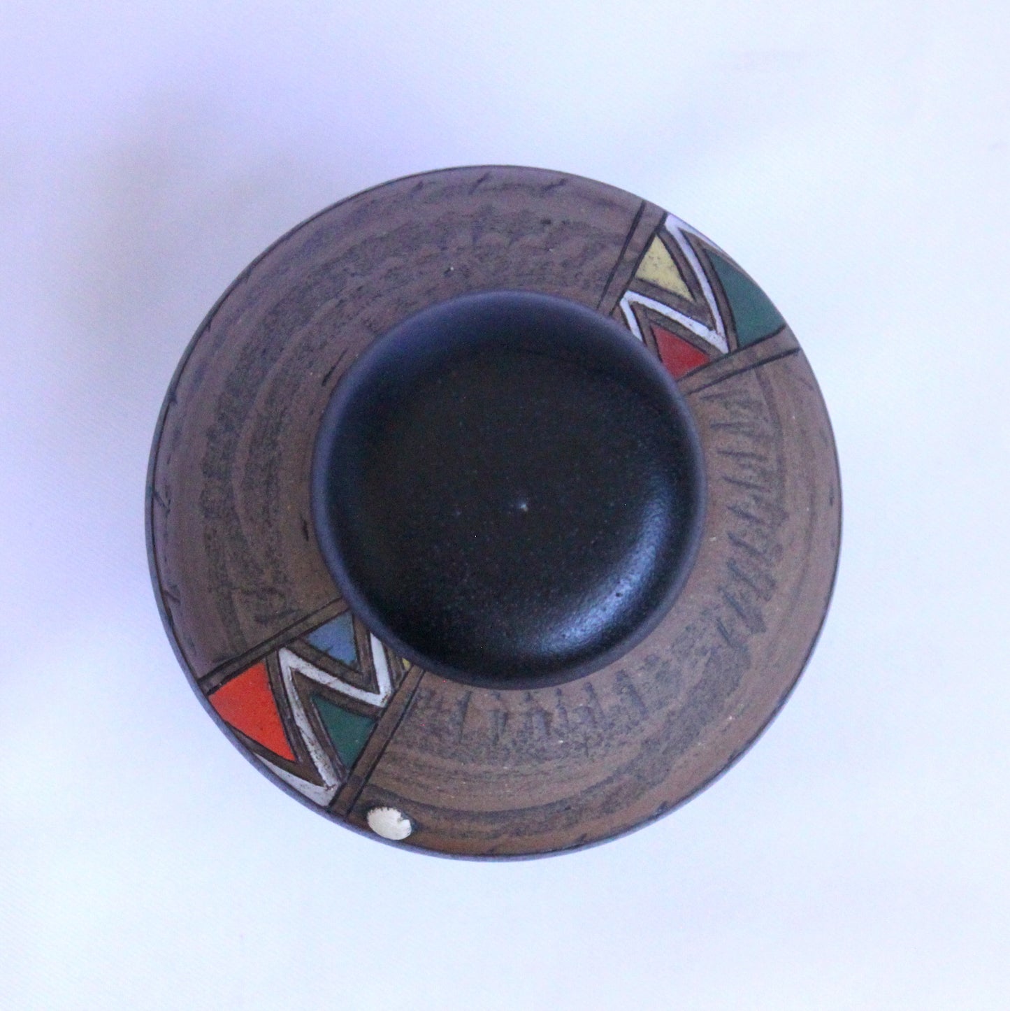 Afro Geometric Jar