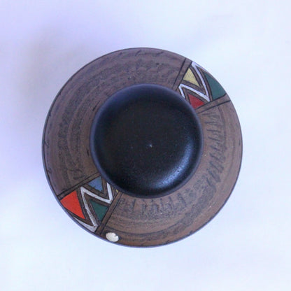 Afro Geometric Jar