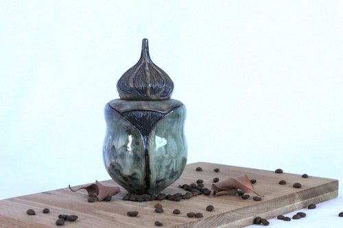 "Beetle Lidded Ceramic Jar"