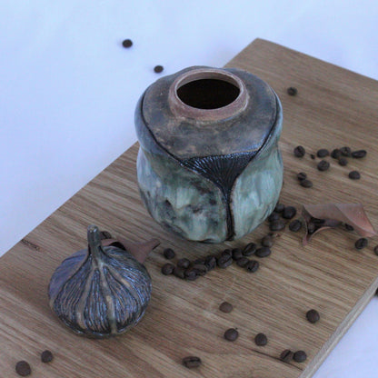 "Beetle Lidded Ceramic Jar"