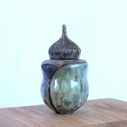 "Beetle Lidded Ceramic Jar"