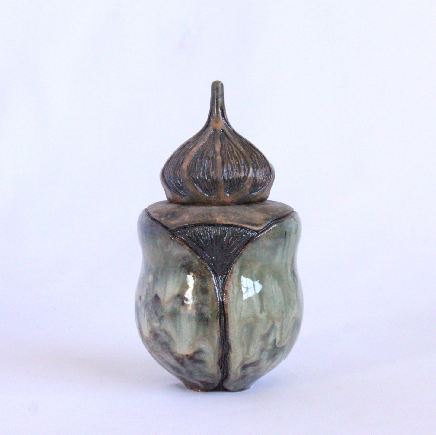 "Beetle Lidded Ceramic Jar"