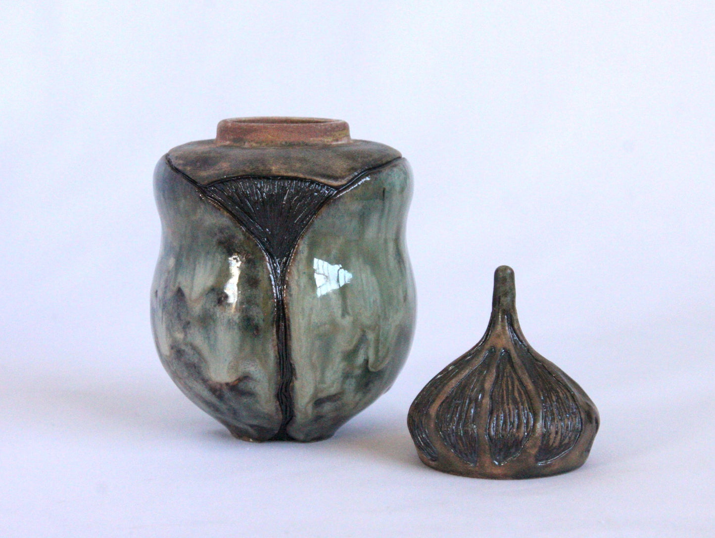 "Beetle Lidded Ceramic Jar"