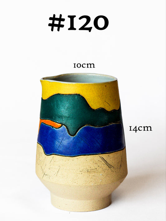 Milk jug - landscape no handle