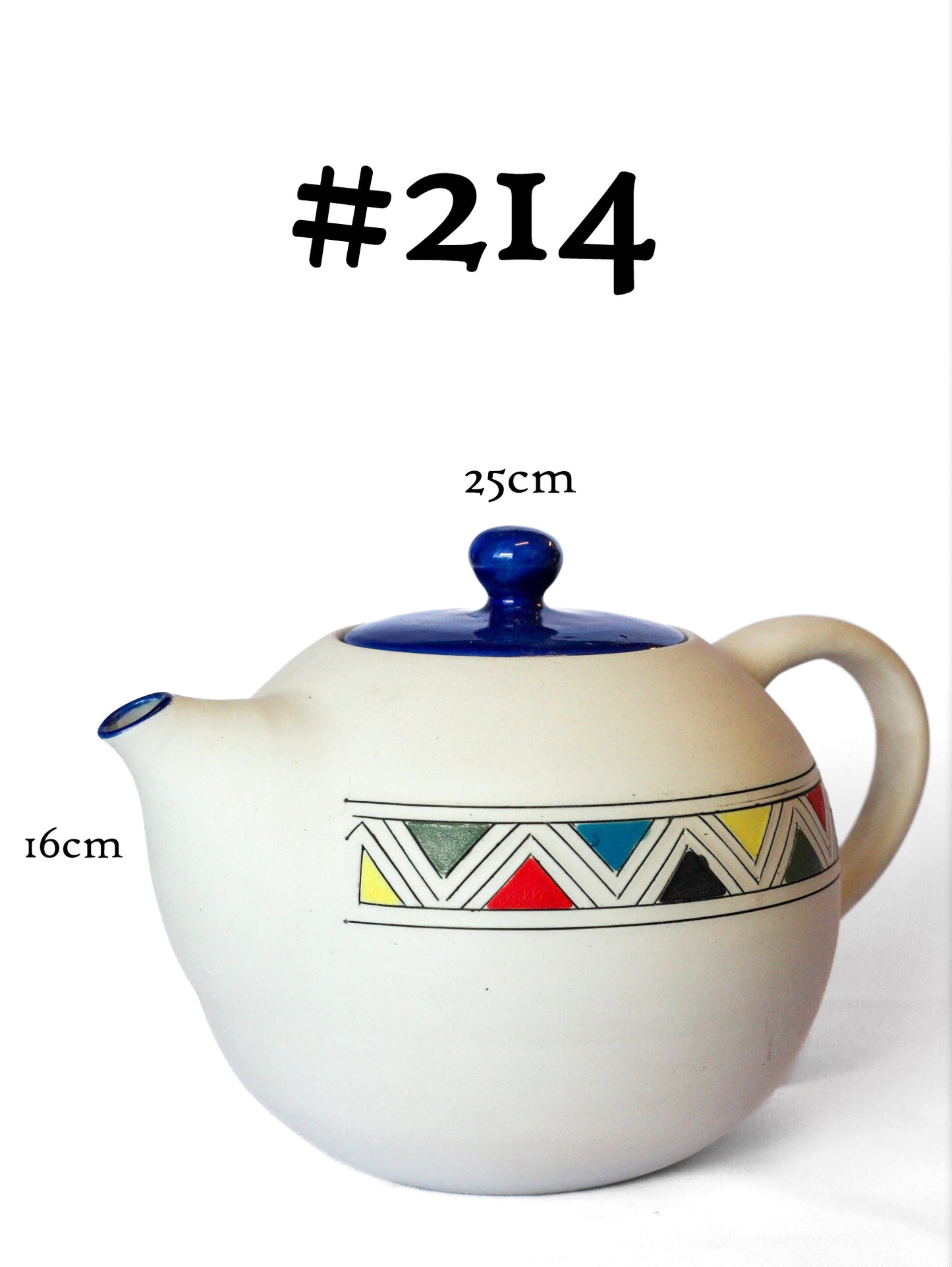 Tea pot - Afro porcelain
