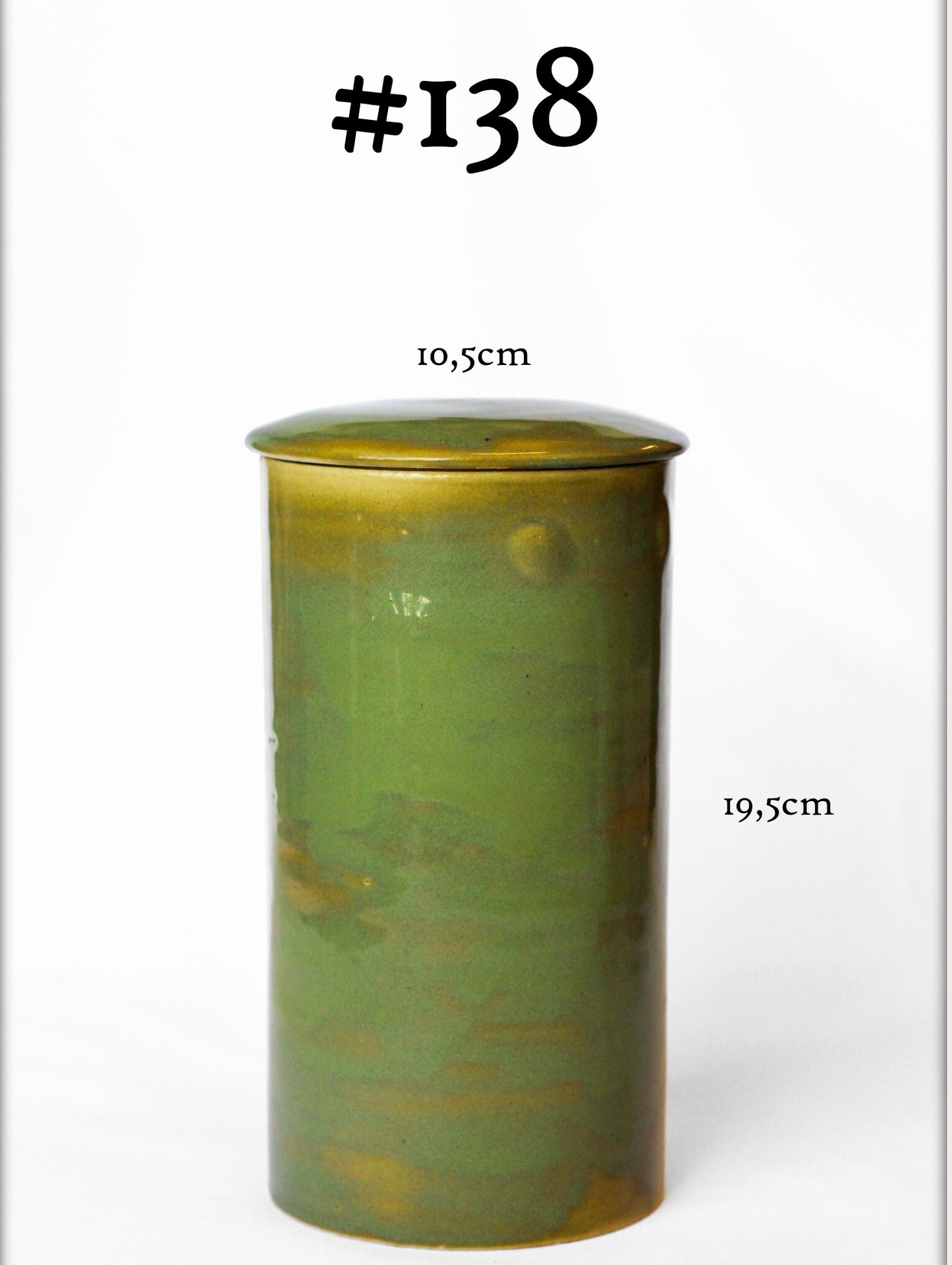 Elongated lidded canister